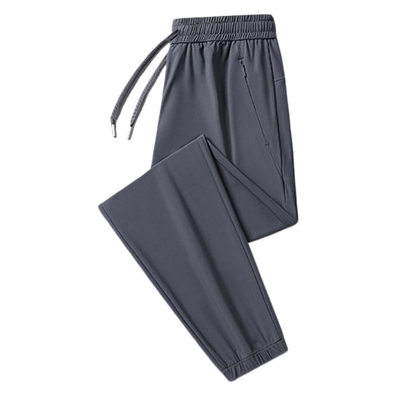 Men Unisex Stretch Quick Drying Pants - Elastic Waist Drawstring, Casual Fit, Lightweight Nylon Spandex Fabric, Machine Washable - Sizes L-XXXXXL