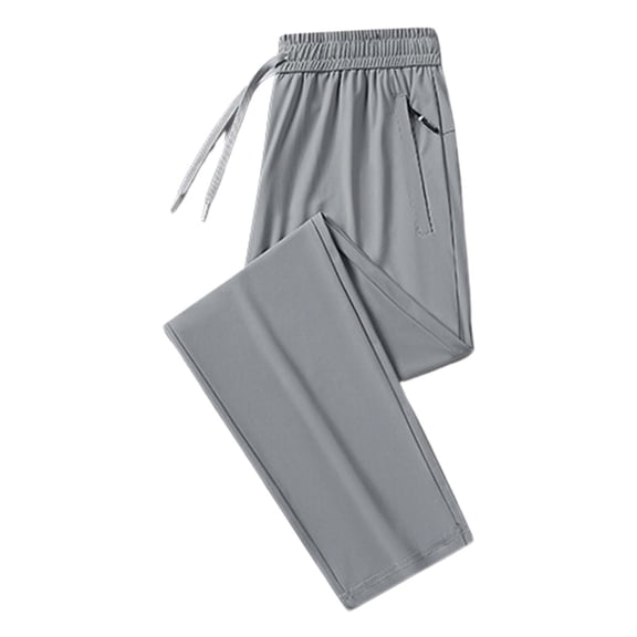 Men Unisex Stretch Quick Drying Pants - Side Hand & Button Welt Pockets, Classic Fit Chino, Slim Tapered Leg, Zipper Fly - Nylon Spandex - L-XXXXXL