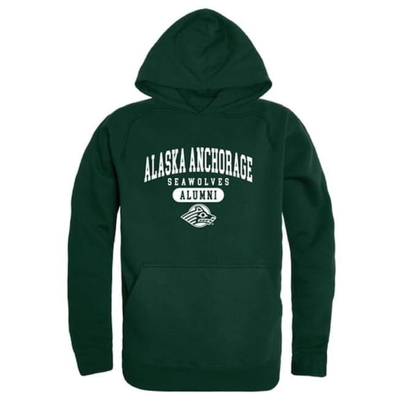 Men University of Alaska Anchorage Seawolves Alumni Hoodie, Forest Green - Extra Large