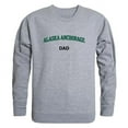 thumbnail image 1 of Men University of Alaska Anchorage Seawolves Dad Crewneck Fleece, Heather Grey - Large, 1 of 1