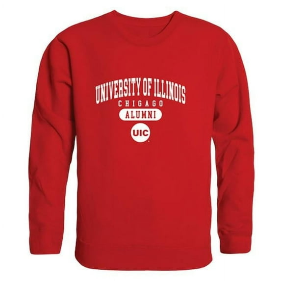 Men University of Illinois-Chicago Flames Alumni Fleece, Red - Medium