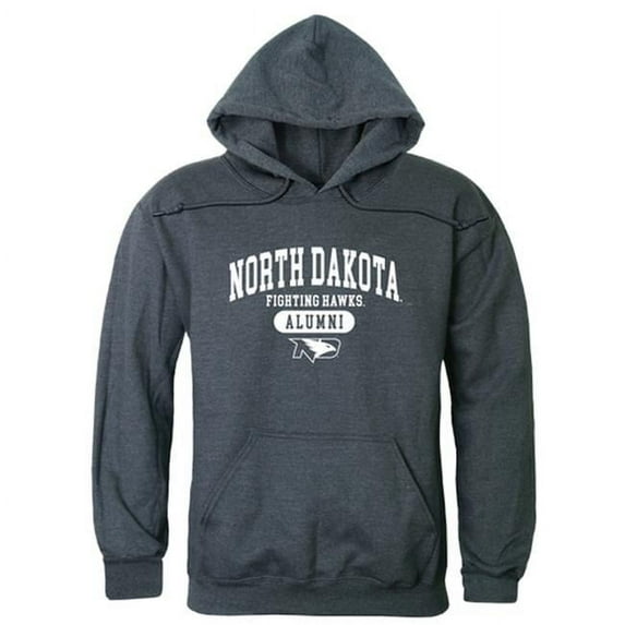 Men University of North Dakota Alumni Hoodie, Heather Charcoal - Large