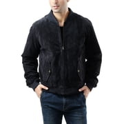 Men Urban Leather Bomber Jacket Regular and Big & Tall