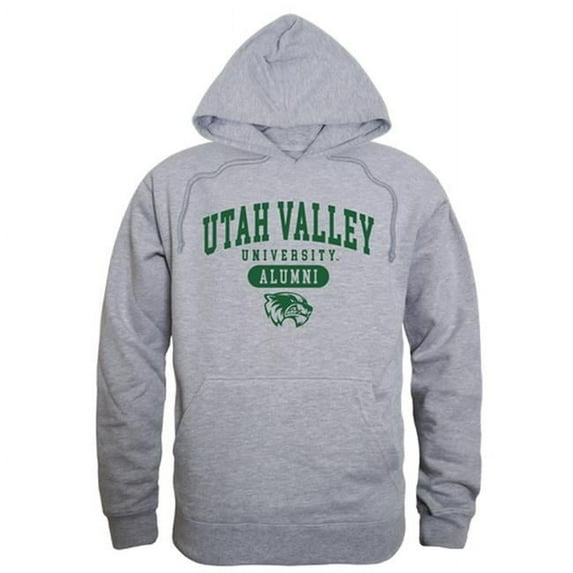 Men Utah Valley University Wolverines Alumni Hoodie, Heather Grey - Medium