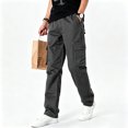 thumbnail image 1 of Men Utility Cargo Pants Stretch Breathable Reinforced 6 Pocket Outdoor Hiking Work Pants S-XXL, 1 of 9