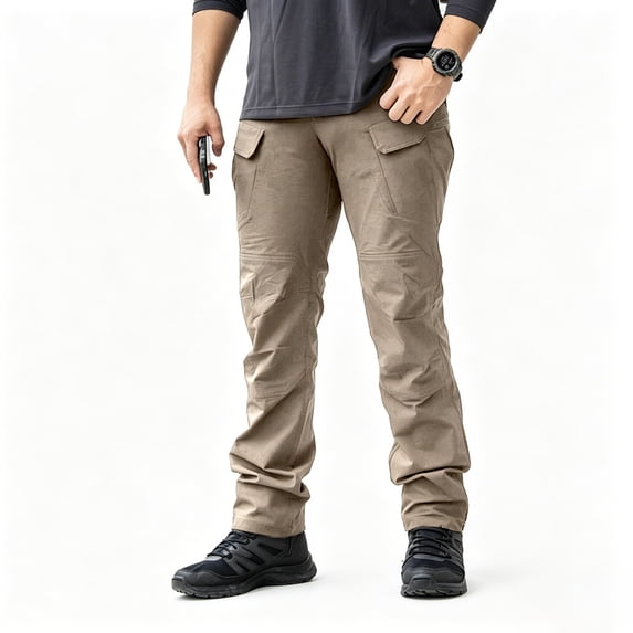Men Utility Cargo Pants Stretch Ripstop 6 Pocket Durable Outdoor Work Pants S-XXL