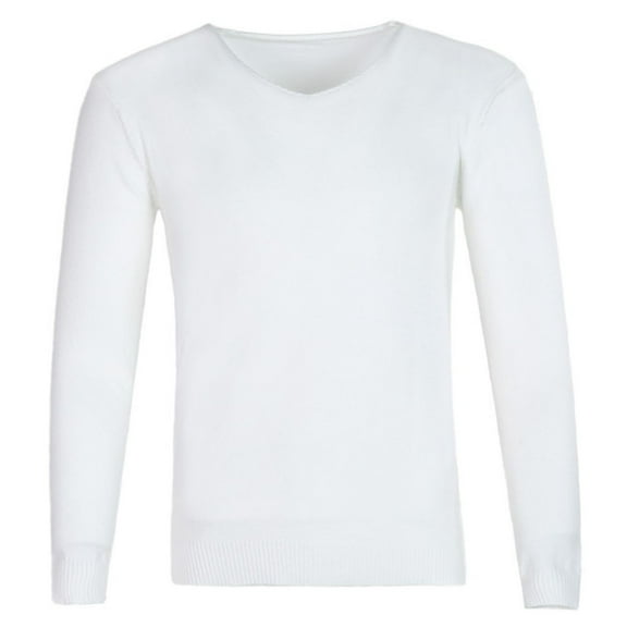 Men V Neck Knit Sweaters Lightweight Knitted Sweaters Long Sleeve Pullover Basic Casual Dress Sweater