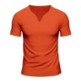 thumbnail image 1 of Men V-Neck T Shirt Slim Fit Casual Fashion Gym Workout Athletic Muscle Tee Longline Comfortable Breathable Lightweight Mens T-Shirts Summer Lightweight Tee Tops, 1 of 9
