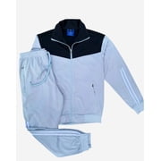 Men Velocity Tracksuit Active Jogging suit GYM Striped Jogger Top and Bottom Outfit