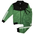 thumbnail image 1 of Men Velocity Tracksuit Active Jogging suit GYM Striped Jogger Top and Bottom Outfit, 1 of 1