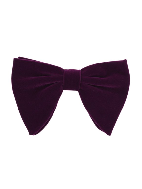 Men Velvet Pre-Tied Big Bow Neck Tie Tuxedo Wedding Party Business Formal Bowtie