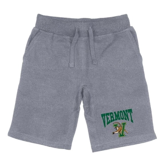Men Vermont Catamounts Premium Shorts, Heather Grey - Medium