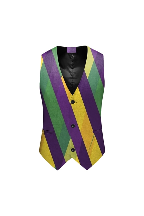 Mens Suit Vest Paisley Floral Waistcoats for Men Tuxedo Wedding Vest 3D-Print Festival Party Holiday Waistcoats Outfit Funny Spring