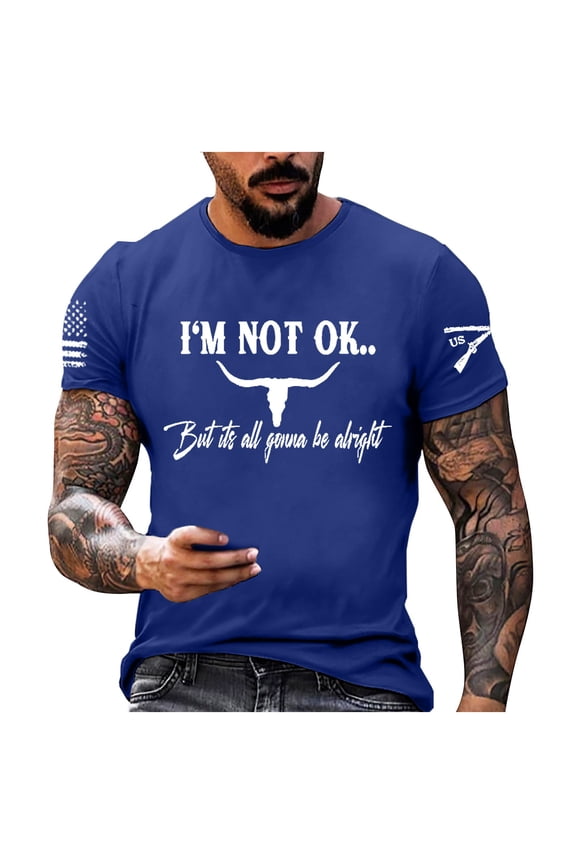 Men Veteran Printed Round Neck Short Sleeved T Shirt Casual Comfortable Business Short Sleeved T Shirt Band T Shirts T Shirts for Men Tall Men Running Shirt T Shirt with Pocket for Men Lightweight T