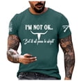 thumbnail image 1 of Men Veteran Printed Round Neck Short Sleeved T Shirt Casual Comfortable Business Short Sleeved T Shirt Band T Shirts T Shirts for Men Tall Men Running Shirt T Shirt with Pocket for Men Lightweight T, 1 of 4