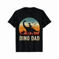 thumbnail image 1 of Men Vintage Dino Dad Retro Sunset Dinosaur Silhouette Graphic T-Shirt, Funny Dinosaur Lover Father’s Day Casual Short Sleeve Tee, 1 of 8