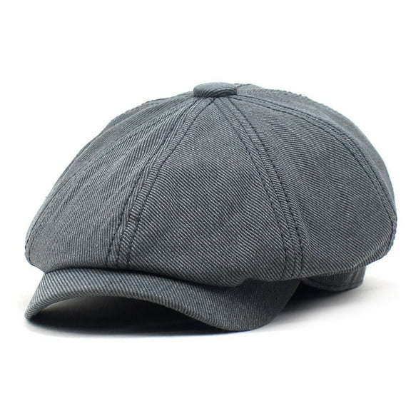 Men Vintage Newsboy Cap Cotton Twill Summer Gatsby Beret Hat Driving Cabbie Hat