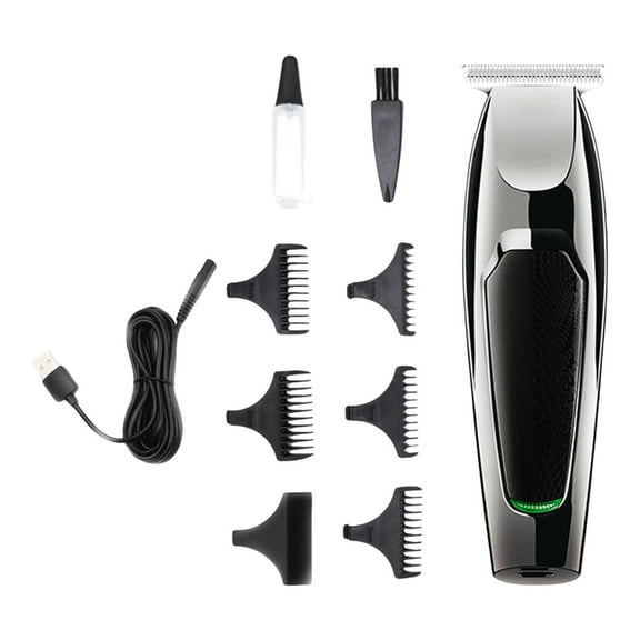 Men Vintage Pompadour Hair Trimmer Set Efficient Cutting Machine Adjustable Length Electric Hair Shaver ABS Texture