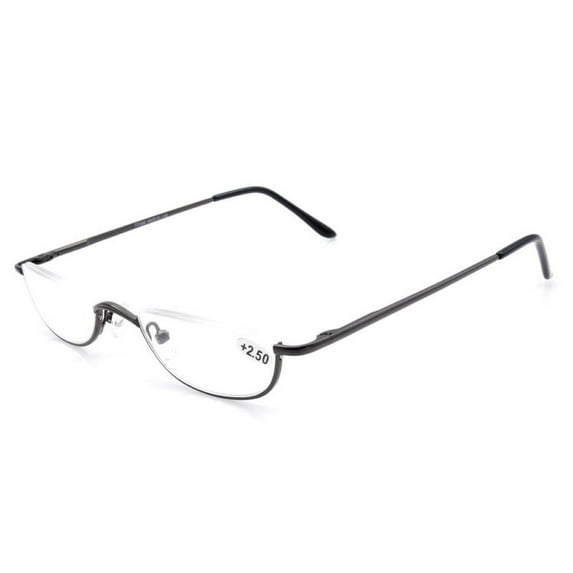 Men Vintage Reading Glasses Women Spring Hinge Presbyopic glasses Half Moon Readers
