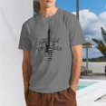 thumbnail image 1 of Men Vintage Rock Guitar USA Flag Graphic T-Shirt, "Rockin' In The USA" Crew Neck Poly Cotton Short Sleeve Patriotic Music Tee, 1 of 8