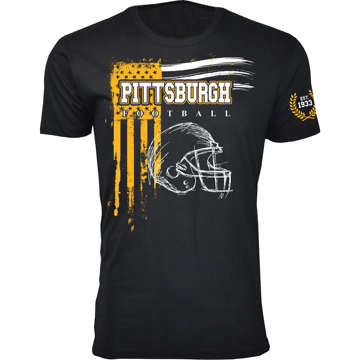 Vintage Pittsburgh Started It Helmet American Flag Us Flag T-Shirt Vintage Pittsburgh Started It Helmet American Flag Us Flag T-Shirt