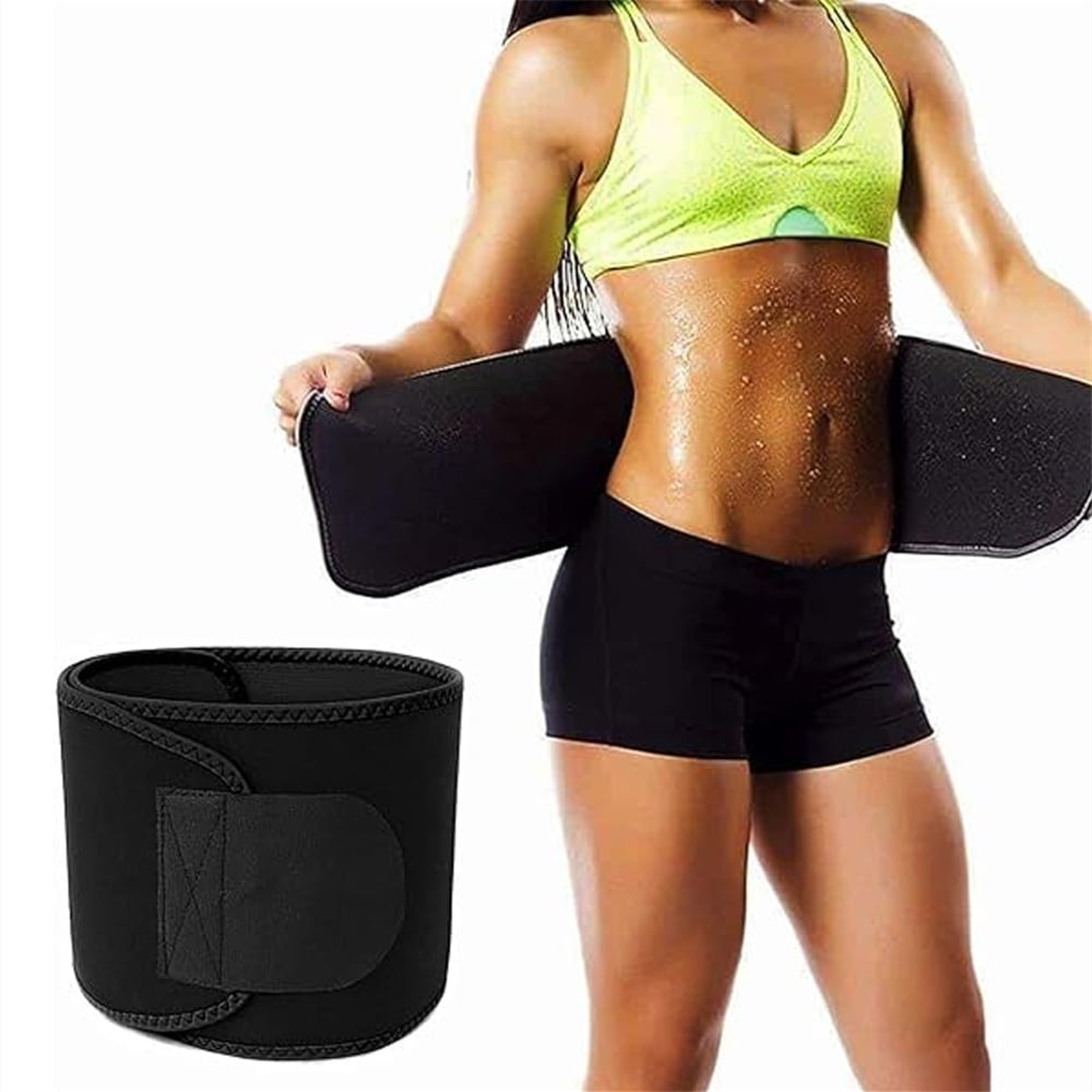 Men Waist Trimmer Belt - Premium Stomach Fat Burner Wrap and Waist Traine