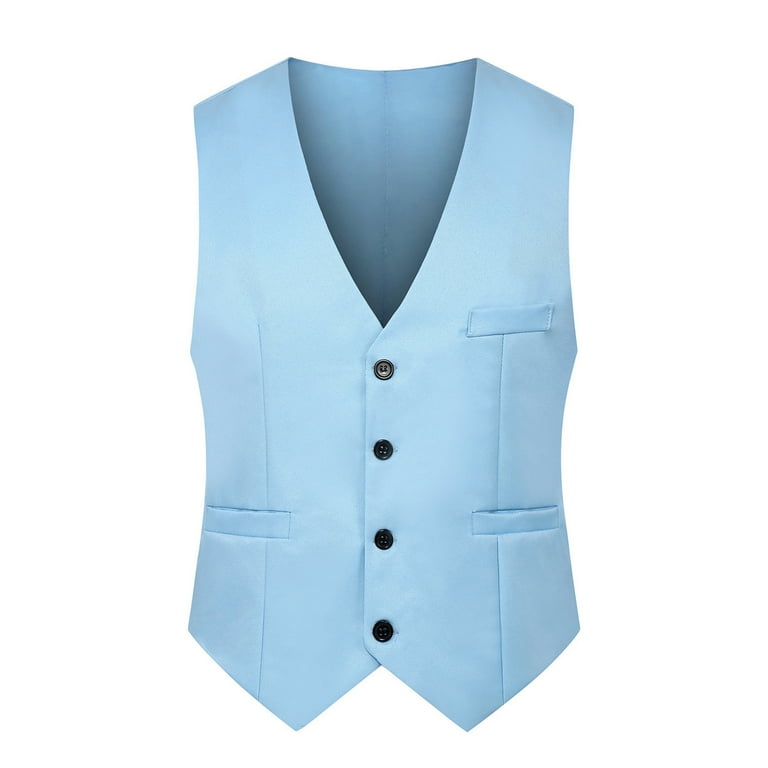 Solid men's waistcoat hot sale