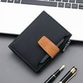 thumbnail image 1 of Men Wallet Canvas and PU Leather Gray/blue/black Short Male Purse Hasp/zipper Credit Card Holder Case Wallet for Men Money Bag, 1 of 8