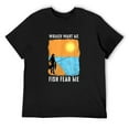 thumbnail image 1 of Men Want Me Fish Fear Me T-Shirt Black Small, 1 of 5