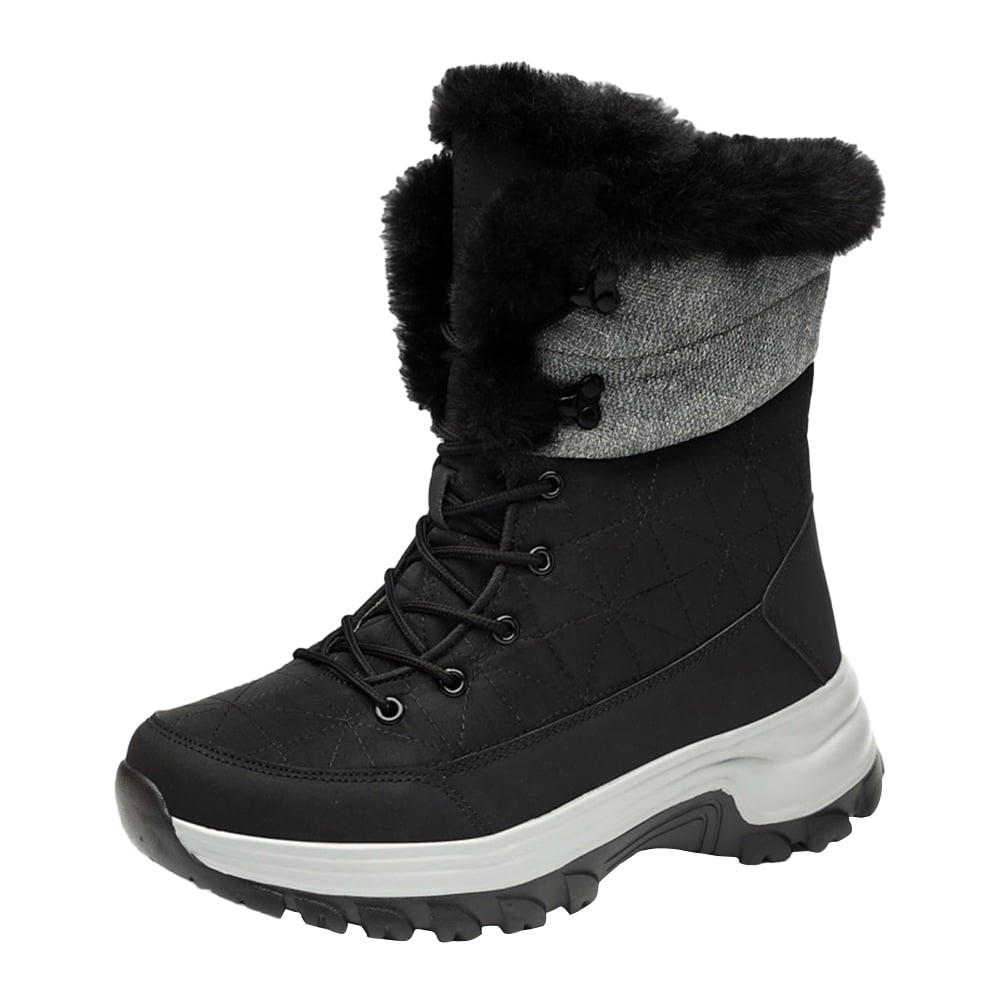 Men Warm Cozy Snow Boots Snow Boots Waterproof Combat Desert Boot