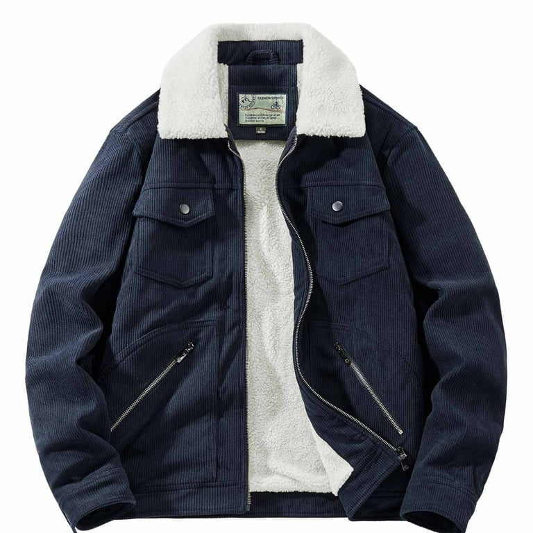 Mens sherpa outlet lined corduroy jacket