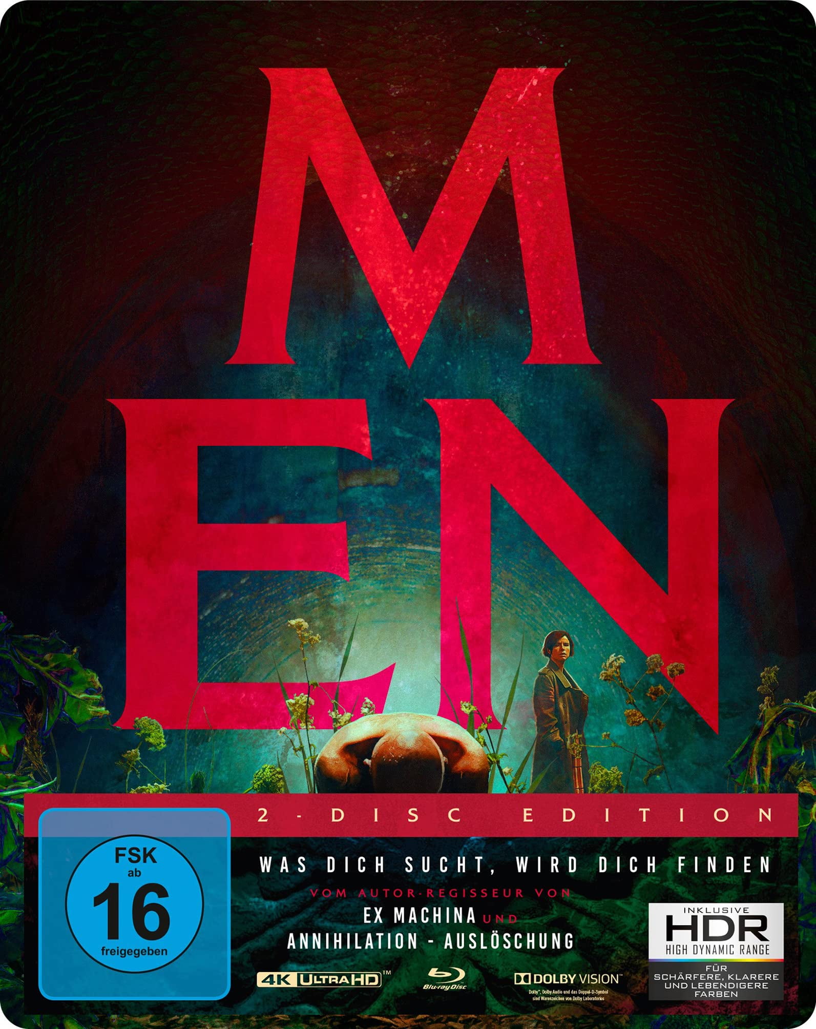Men - Was dich sucht, wird dich finden (Steelbook, 4K-UHD) (4K Ultra HD) Buckley Jessie Kinnear