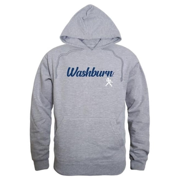 Men Washburn Ichabods Script Hoodie, Heather Grey - Small