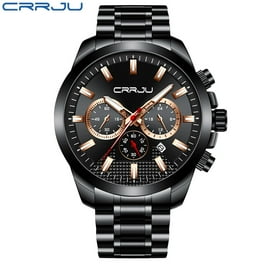 New Men's Watch 309L Steel Case Stainless Steel Band Crrju New Men's Watch 309L Steel Case Stainless Steel Band Crrju