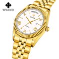 thumbnail image 1 of Men Watch Classic Analog Quartz Date Stainless Steel Milanese Mesh Band Ultra-Thin Rectangle Dial Luminous, 1 of 6