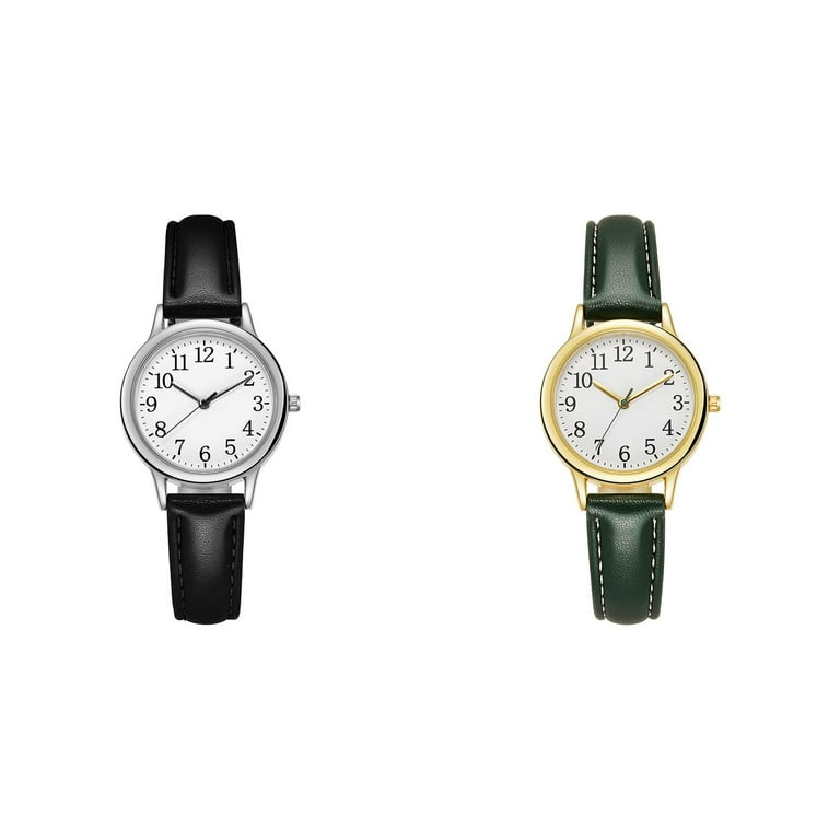 Men Watch Leather Watch Bands Men Wind Watch Womens Watch with Stretch Band Small Women Watch Men Wrist Watch with Interchangeable Bands plus Size for Larger Wrists Women Small Womens Walmart
