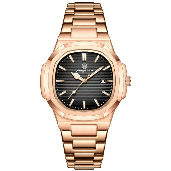 Men Watch Waterproof Stainless Steel Watch for Men Analog Fashion Watch Easy Read Men Dress Watch Luminous Watch Quartz Watch