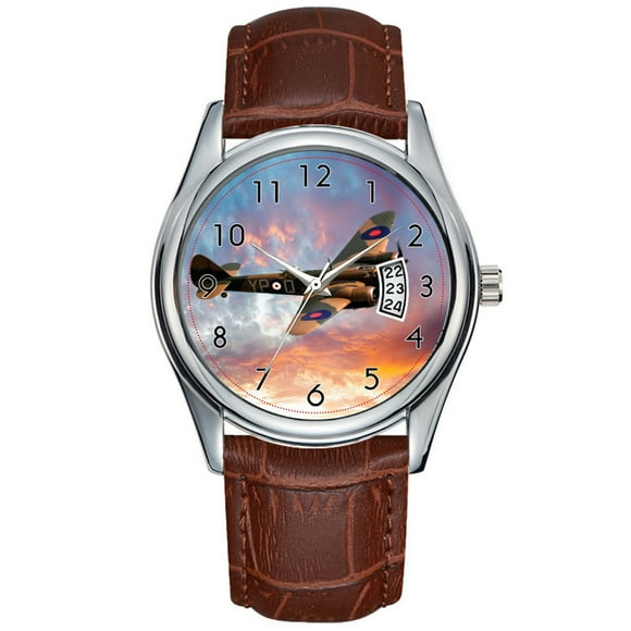 Men Watch casual Waterproof Quartz Watches Clock Date Classic Business Brown Leather Christmas Wristwatch Bristol Blenheim Watch