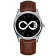 thumbnail image 1 of Men Watch casual Waterproof Quartz Watches Clock Date Classic Business Brown Leather Christmas Wristwatch Infinity Ideology Wristwatch, 1 of 1