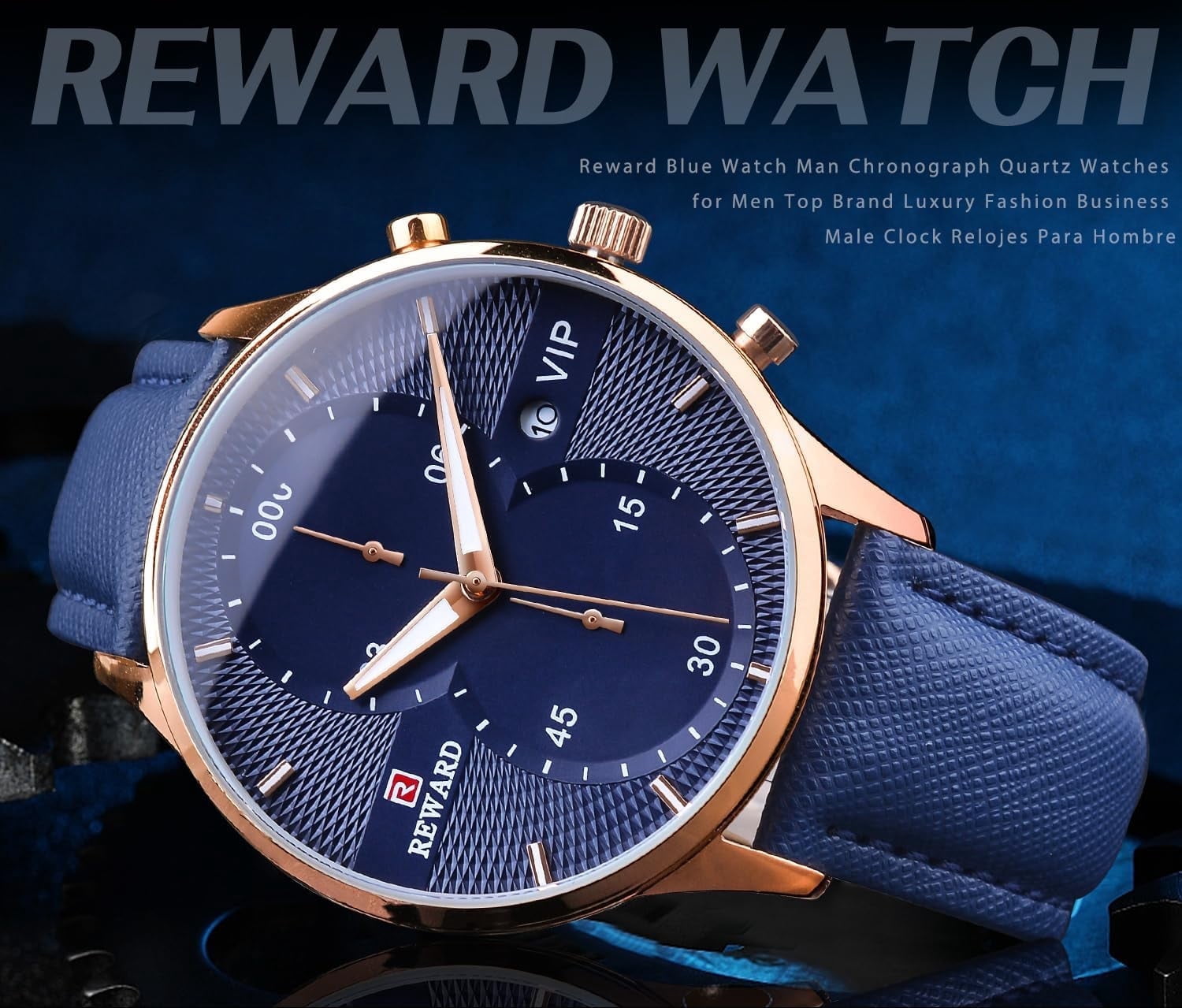 Men Watches Business Casual Wrist Watches (Multifunction/Waterproof/Luminous/Calendar) Genuine Leather Band Fashion Watch for Men