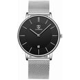 thumbnail image 1 of Watches for Man Ultra-Thin Men’s Quartz Watch with Large Minimalist Dial,Date Window ,Stainless Steel Band,Gift for Man Father's Day gift, 1 of 8