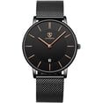 thumbnail image 1 of Watches for man Fashion Watches Minimalist Analog Quartz Watch for Men Waterproof Watches with Stainless Steel Mesh Band Gift for Man, 1 of 7