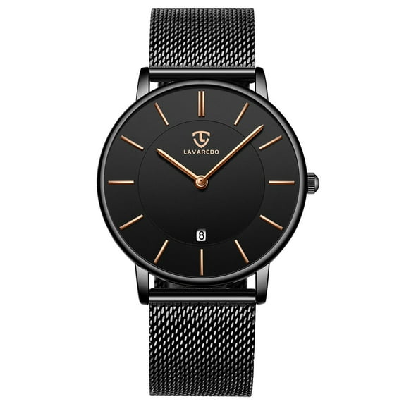 Men Watches Fashion Minimalist Quartz Watch for Men Analog Waterproof Watches with Stainless Steel Mesh Band Gift for Man