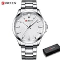 thumbnail image 1 of Men Watches Luxury Brand Gold Stainless Steel Band CURREN Luxury Quartz Watch Mens Waterproof Business Man Relogio Masculino, 1 of 6