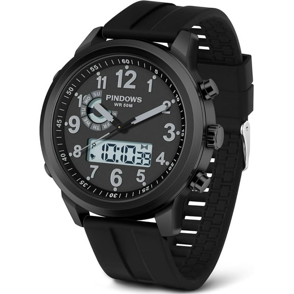 Men Watches for Men's Military Digital Watches Analog Quartz Waterproof Watch Sport Outdoor Multifunctional Stainless Steel Classic Stylish Fashion Casual Business Wristwatch