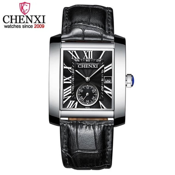 Men Watches Top Brand Luxury Chenxi Gold Black Square Quartz Watch Men Waterproof Golden Male Wristwatch Man Watches Men's Clock - Quartz Wristwatches