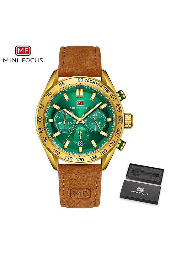 Men Watches Top Brand Luxury Sport Fashion Quartz Wristwatches Brown Leather Strap Luminous Hands Reloj Hombre Relogio Masculino