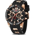 thumbnail image 1 of Men Watches Unique Casual Wrist Watches (Chronograph/Waterproof/Luminous/Calendar/24 Hours) Silicon Band Fashion Watches for Men, 1 of 6