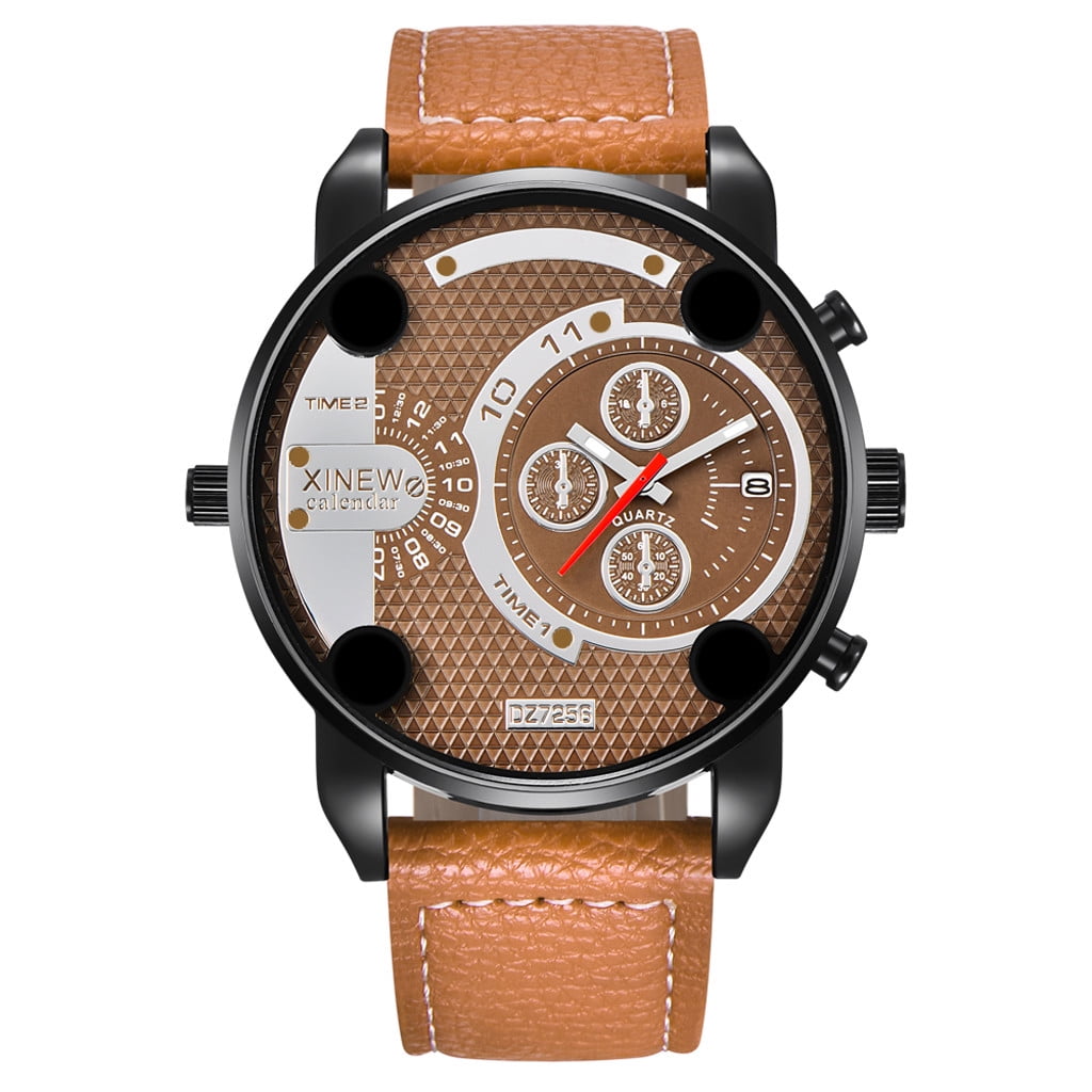 Men Watches on Sale Clearance Mens Watches Waterproof Sport Chronograph Quartz Military Wrist Watch Walmart