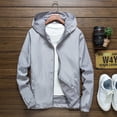 thumbnail image 1 of Men Waterproof Jacket Hooded Coat Outwear Lightweight Windbreaker Breathable, 1 of 11